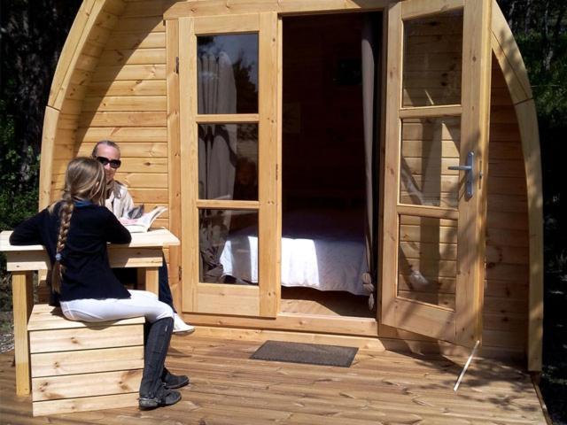 Отель Camping La Chabannerie Saint-Martin-de-Clelles Экстерьер фото